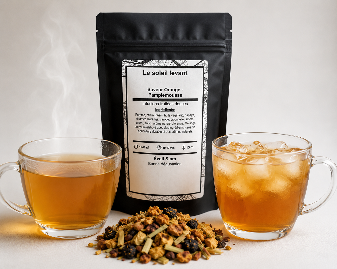 Infusion "Le Soleil Levant" Saveur Orange-Pamplemousse